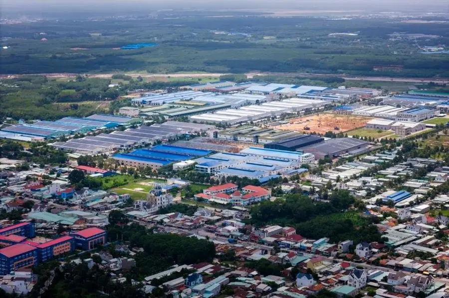 Toàn cảnh khu công nghiệp và khu dân cư phía Bắc TP.HCM nhìn từ trên cao